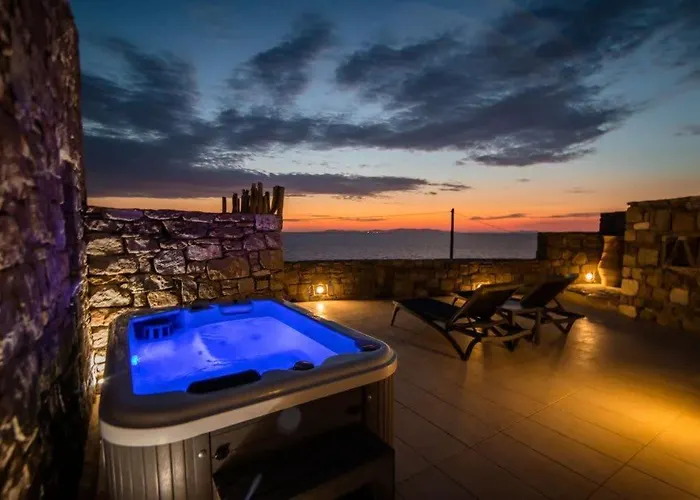 Romantic Mykonian Oasis Suite With Jacuzzi & Sea View Houlakia  Foto