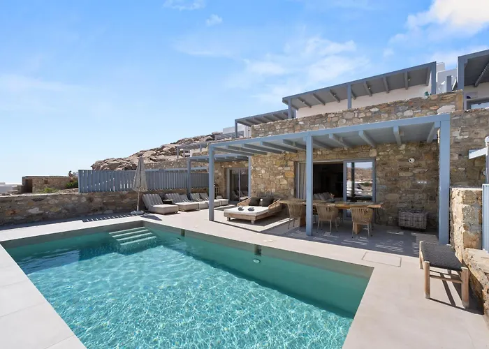 Villa Blanca Elia-Mykonos With Private Pool Ftelia  foto